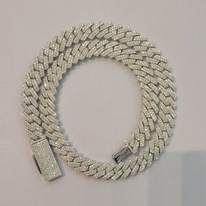 12mm moissanite Cuban chain